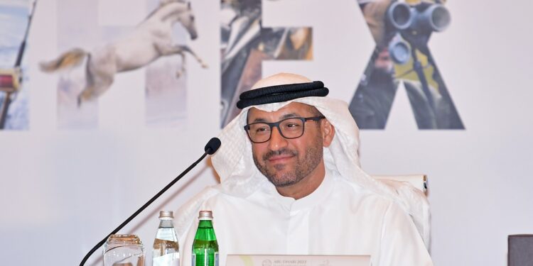 ماجد علي المنصوري الأمين العام لنادي صقاري الإمارات رئيس الاتحاد العالمي للصقارة