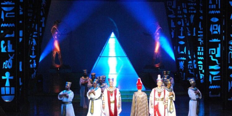 مشهد من أوبريت الناي السحري