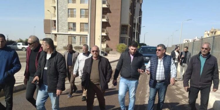 المهندس ياسر عبدالحليم يتابع سير أعمال المشروعات بمدينة السادات المهندس ياسر عبدالحليم