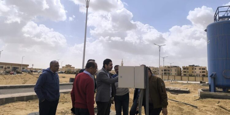 رئيس جهاز العبور الجديدة يتابع موقف مشروعات البنية التحتية بالمدينة جهاز العبور الجديدة