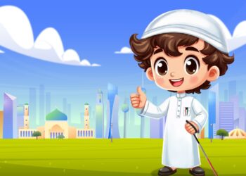 جسور كارتون كويتي لدعم ذوي الهمم