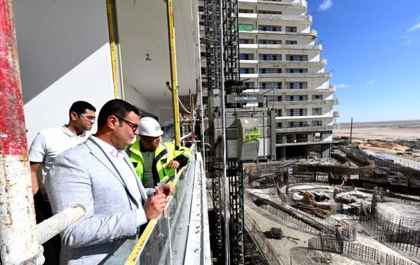 أبراج الداون تاون .. الشربيني يراجع مستجدات تنفيذها في العلمين الجديدة أبراج الداون تاون