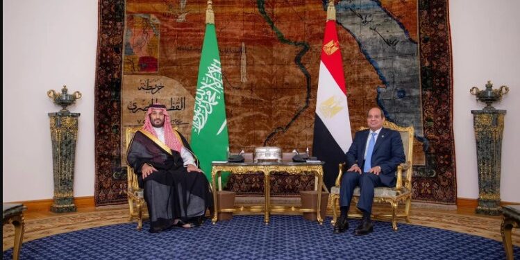 ولي العهد السعودي يوقع مع الرئيس السيسي اتفاقية حماية الاستثمارات المتبادلة ولي العهد السعودي