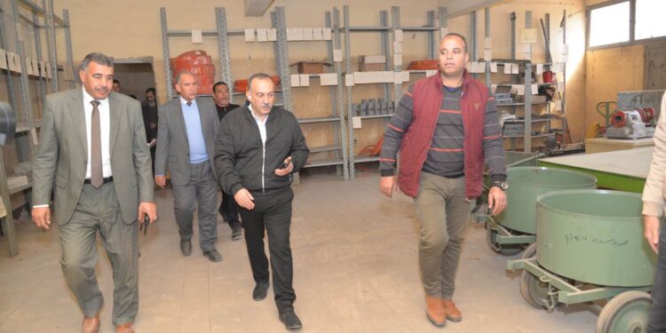 محافظ أسيوط يتفقد مركز التدريب المهنى بمدينة البداري مركز التدريب المهنى