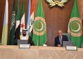 الأمين العام لجامعة الدول العربية أحمد أبو الغيط وولي عهد إمارة الفجيرة الشيخ محمد بن حمد الشرقي