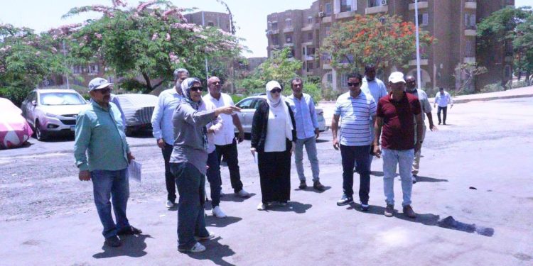 جهاز مدينة الشيخ زايد يتابع استكمال تطوير محور الريفيرا جهاز مدينة الشيخ زايد