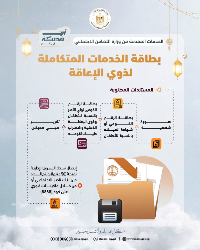 خطوات استخراج بطاقة الخدمات المتكاملة 
